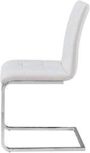 Steve Silver Escondido White Faux Leather Side Chair
