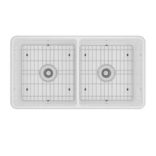 Load image into Gallery viewer, 33'' L Farmhouse / Apron Double Bowl Fireclay Kitchen Sink