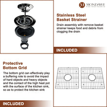 Load image into Gallery viewer, 33'' L Farmhouse / Apron Double Bowl Fireclay Kitchen Sink