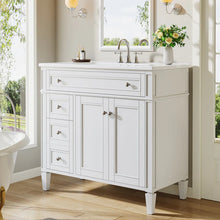Load image into Gallery viewer, 36&quot; Bathroom Vanity, Modern Sink Cabinet With 4 Drawers and 2 Doors