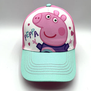 Peppa Pig Kid's Youth Baseball Cap Hat Pink White Adjustable Back