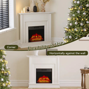 Corner Electric Fireplace Mantel 40'' W *FIRE BOX NOT INCLUDED**