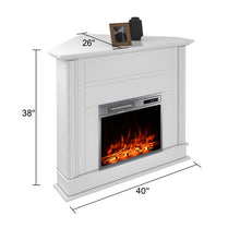 Load image into Gallery viewer, Corner Electric Fireplace Mantel 40&#39;&#39; W *FIRE BOX NOT INCLUDED**