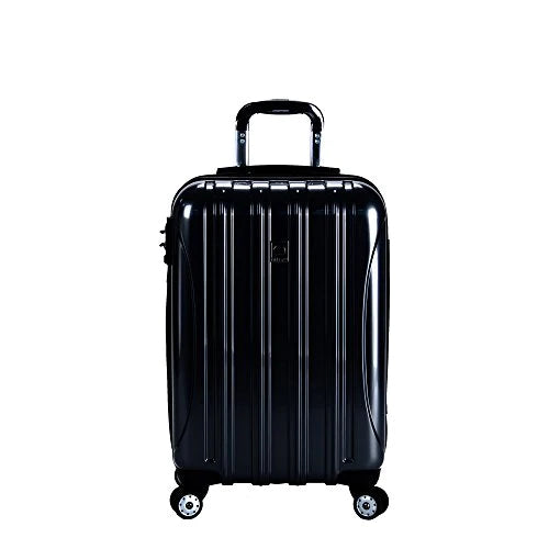 DELSEY LUGGAGE HELIUM AERO CARRY ON EXPANDABLE SPINNER TROLLEY (BLACK)