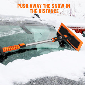 51.5'' Extendable 3 in 1 Car Snow Broom