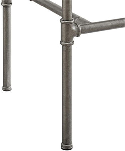 Hillsdale Dillon 30” Single Metal Contemporary Bar Stool in Silver Finish