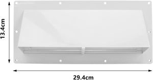 RV Range Hood Vent Cover with 10 Screws for Trailer Camper RV Stove Vent Cover for Motorhome Trailer (White)