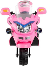 Load image into Gallery viewer, Toy Time Ride-On Motorcycle- 6V Battery Powered Pink Toy Trike- 3 Wheeled Motorized Bike - Pink