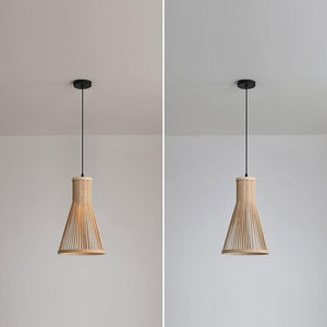 Bamboo Woven Pendant Light