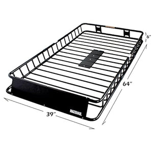 MAXXHAUL 50506 64" X 39" X 6" Heavy-Duty Universal Steel Roof Rack