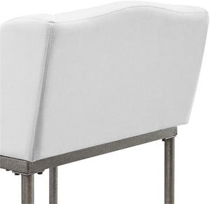 Hillsdale Dillon 30” Single Metal Contemporary Bar Stool in Silver Finish