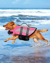 Load image into Gallery viewer, Petbank Dog Life Jacket with Reflective Stripes, Adjustable High Visibility Dog Life Vest for Boating, Ripstop Dog Swimming Vest with High Flotation Swimsuit for Small Medium and Large Dogs