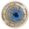27" Farber Golden Water Agate - Oversized Fashion Wall Clock
