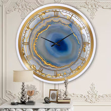 Load image into Gallery viewer, 27" Farber Golden Water Agate - Oversized Fashion Wall Clock