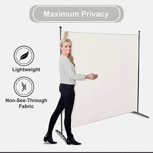 STEELAID Office Partition Room Divider Classroom and Dorm Privacy Screen 6 Ft Portable Partition Screen