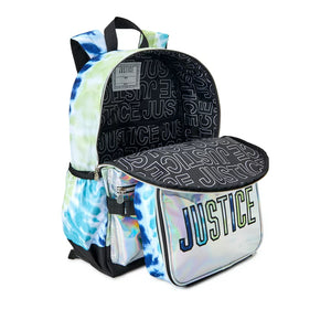 3pc Justice Girls 17" Laptop Backpack, Lunch Tote and Pencil Case Set-Blue