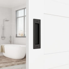 Load image into Gallery viewer, WINSOON Sliding Door Handle (2 PK), 6-1/2&quot; Finger Pull Handle Hardware Set for Sliding Barn Door,Barn Door Finger Pull Set,Solid Flush Door Handle Suitable for Barn Doors,Cupboard,Closets,Pocket Door