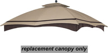 Load image into Gallery viewer, ABCCANOPY Riplock Gazebo Replacement Canopy Top for Lowe&#39;s Allen Roth #GF-12S004B-1, Striped Light Beige