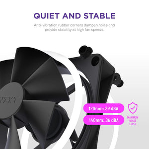 NZXT F140 RGB Duo - 140mm Dual-Sided RGB Fan