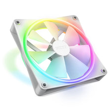 Load image into Gallery viewer, NZXT F140 RGB Duo - 140mm Dual-Sided RGB Fan – 20 Individually Addressable LEDs – Balanced Airflow and Static Pressure – Fluid Dynamic Bearing – PWM Control – Anti-Vibration Rubber Corners – White