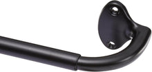 Load image into Gallery viewer, Amazon Basics Adjustable Easy to Install Blackout Curtain Rod for Bedroom and Living Room, 88&quot; to 120&quot;, Black