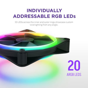 NZXT F140 RGB Duo - 140mm Dual-Sided RGB Fan