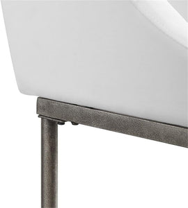 Hillsdale Dillon 30” Single Metal Contemporary Bar Stool in Silver Finish