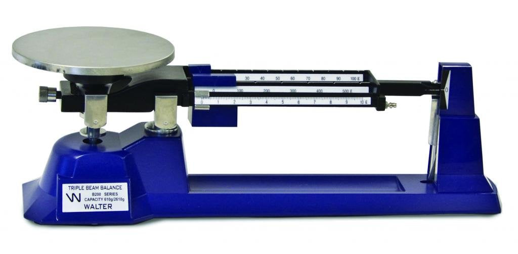 Walter Products B-300-O Economy Triple Beam Balance with Tare, 610 g Capacity