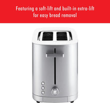 Load image into Gallery viewer, ZWILLING Enfinigy Cool Touch Toaster 2 Slice with Extra Wide 1.5&quot; Slots for Bagels, 7 Toast Settings, Even Toasting, Reheat, Cancel, Defrost, Silver