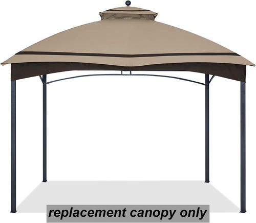 ABCCANOPY Riplock Gazebo Replacement Canopy Top for Lowe's Allen Roth #GF-12S004B-1, Striped Light Beige