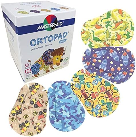 Ortopad® Bamboo Boys Eye Patches, 50/box (Medium Size, 2-4 yrs) Blue Camo Pack