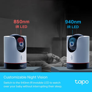 TP-Link Tapo C225 4MP 2K QHD 1440p Pan/Tilt WiFi SecuritySmart AI Camera