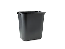 Load image into Gallery viewer, Rubbermaid Commercial Products FG295600BLA Plastic Resin Deskside Wastebasket, 7 Gallon/28 Quart, Black