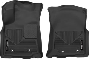 Husky Liners — X-act Contour | Fits 2018-2023 Toyota Tacoma Double/Access Cab w/Auto Trans, Front Row - Black, 2 pcs. | 53751