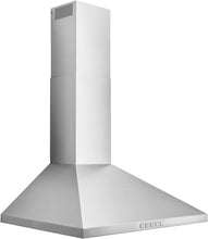 Load image into Gallery viewer, Broan-NuTone BWP1244SS 24-Inch Convertible Wall Mount Pyramidal Chimney Range Hood