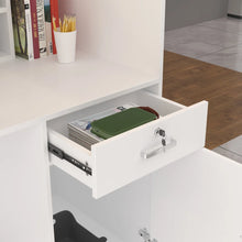 Load image into Gallery viewer, 55.1&#39;&#39; W Reception Desk With Locking Drawer