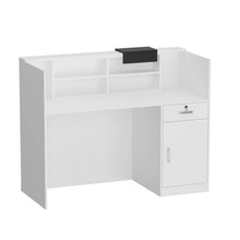 Load image into Gallery viewer, 55.1&#39;&#39; W Reception Desk With Locking Drawer