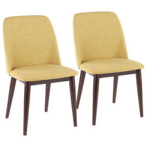 Lumisource Tintori Dining Chair in Brown/Chartreuse Green
