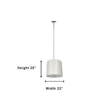 Load image into Gallery viewer, Whitfield Lighting Modena 5-Light Chrome Modern/Contemporary Drum Hanging Pendant Light