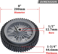 Load image into Gallery viewer, CheeMuii Drive Wheels for Husqvarna AYP Craftsman Poulan HOP 581009202 193912X460 Lawn Mower Wheels Pack of 2