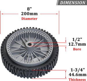 CheeMuii Drive Wheels for Husqvarna AYP Craftsman Poulan HOP 581009202 193912X460 Lawn Mower Wheels Pack of 2