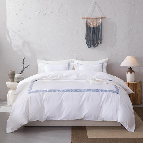 meadow park Cotton Percale Hotel Duvet Cover 3PC Set, KING