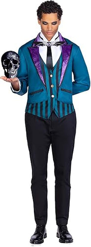 Leg Avenue Men’s 2 PC Victorian Butler Costume with Bowtie, MEDIUM