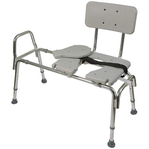 DMI Transfer Bench Sliding Shower Chair - HealthSmart