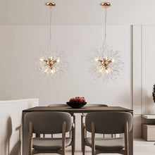 Load image into Gallery viewer, 8-Light Isamacc Firework Crystal Chandeliers, Gold Dandelion