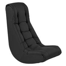 Load image into Gallery viewer, Soft Floor Rocker - Cushioned Ground Chair for Kids Teens and Adults - Great for Reading, Gaming, Meditating, TV - Black