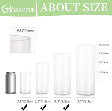 Load image into Gallery viewer, Glasseam Glass Cylinder Vases (Set of 3)