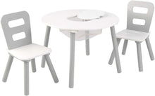 Load image into Gallery viewer, Auction KidKraft Round Table and Chair Set, White/Gray