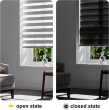 Load image into Gallery viewer, Persilux Cordless 23&quot;W x 72&quot;L  Zebra Blinds for Windows