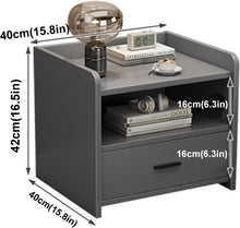 Load image into Gallery viewer, Small Grey Night Stand